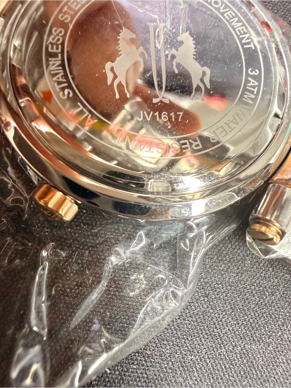NWOT Jivago Women's JV617 Celebrate Crystal Two-tone Stainless Steel Watch